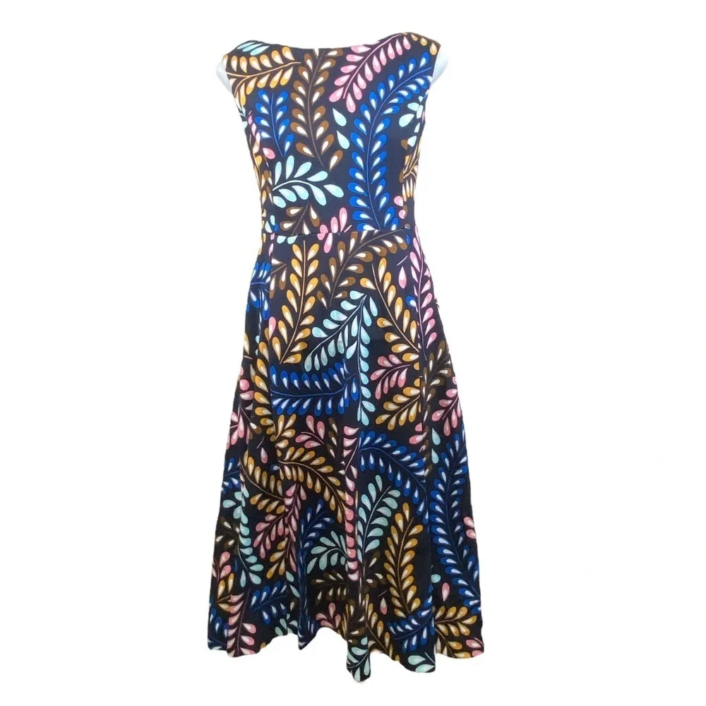 Boden Mary Sleeveless Print Midi Dress - Picture 4 of 14